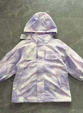 有吊牌110-120女童羽绒服三合一外套连帽防水防风保暖轻淑女洋气