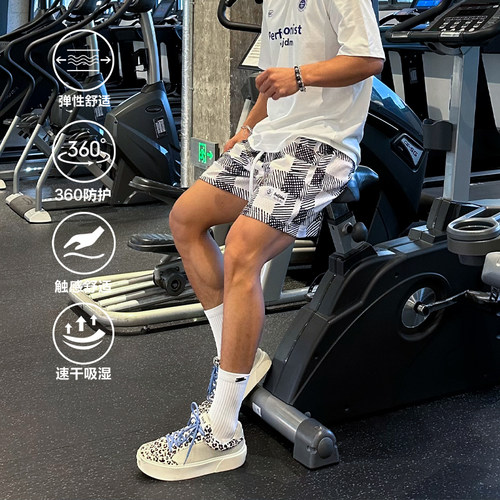 Satjdm美式格纹四分短裤