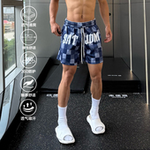 格纹四分裤 Satjdm原创美式 短裤 三分篮球训练运动休闲健身跑步国潮