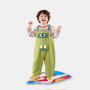 婴儿春季 男童女童童装 新款 子儿童春秋长裤 衣服 裤 嘟嘟家宝宝背带裤