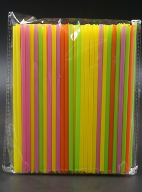 一次性吸管散装彩色白色透明酸牛奶早餐店豆浆吸管尖头硬细短吸管