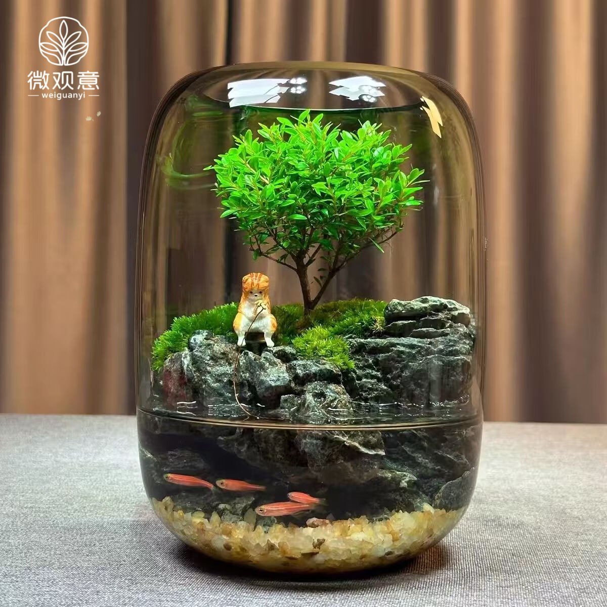 桌面微景观绿植创意盆栽盆景摆件