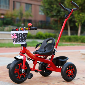 儿童三轮车多功能幼儿园宝宝骑行小孩轻便折叠大号婴儿手推自行车