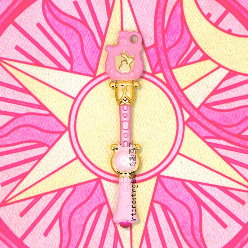 5%小魔女DOREMI万代 魔法棒 出口日本 扭蛋玩具 钥匙扣 小挂件