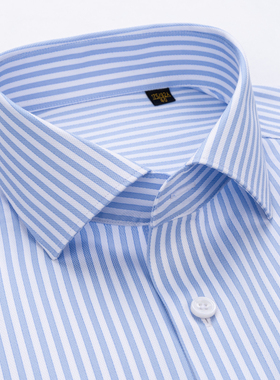 var200支纱高端全棉男士成衣免烫衬衫商务正装条纹工装西装打底衫