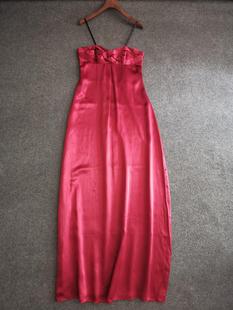 晚礼服高端女装真丝绸缎连衣裙新款褶皱桑蚕丝拖地晚宴年会连衣裙