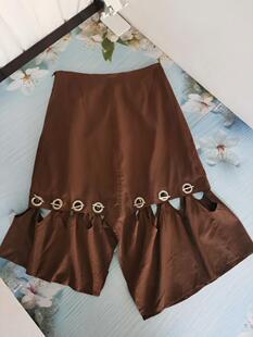 大牌莼元秋冬半身裙棉质感法式A字鱼尾裙高腰及踝修身包臀裙三款