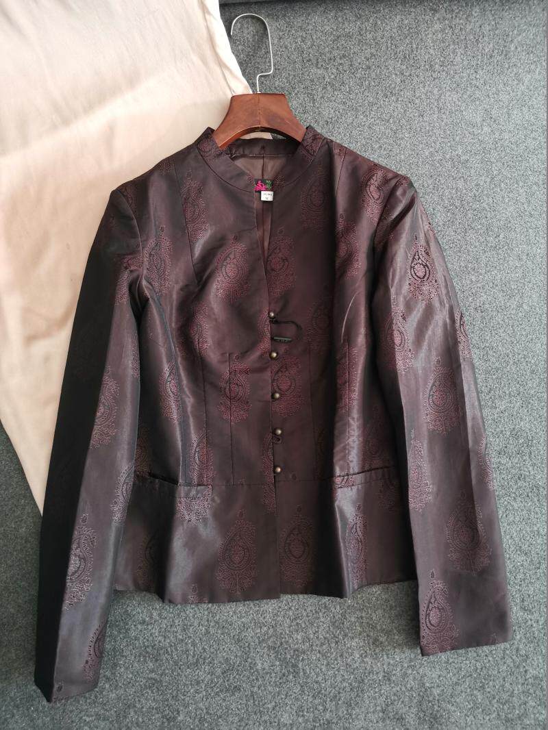 竹**女装秋唐装修身旗袍上衣民族风服装高档中式立领女装汉服