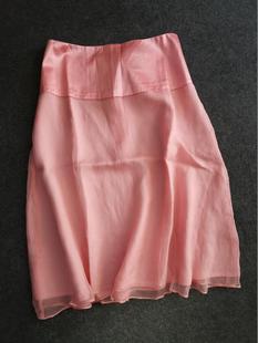 夏装新款半身裙短裙女真丝绸缎拼接裙桑蚕丝中裙百搭A字裙子