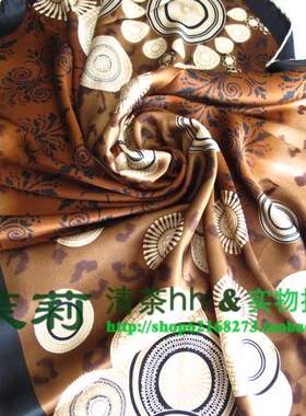 新款真丝秋季绸缎冬天女士大方巾