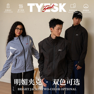 外套开衫 春夏纯棉立领拉链复古防晒运动衬衫 明媚 tyesk炽燥