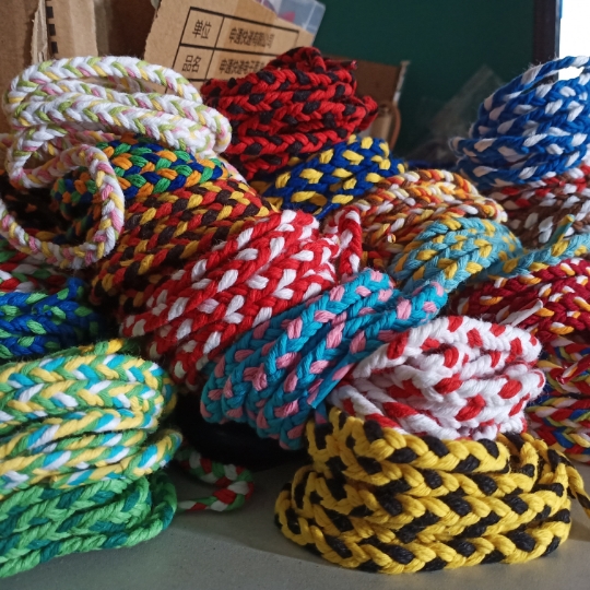 火麒麟新款花色编织男女篮球运动鞋带手绳DIY