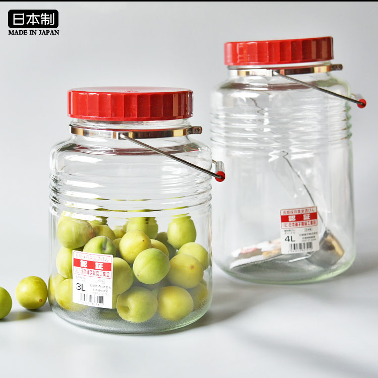 日本进口石塚硝子aderia复古复刻密封罐玻璃泡青梅酒瓶杨梅酵素瓶