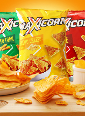 Maxicorn Tortilla Chips 印尼进口玉米片膨化食品休闲零食140g
