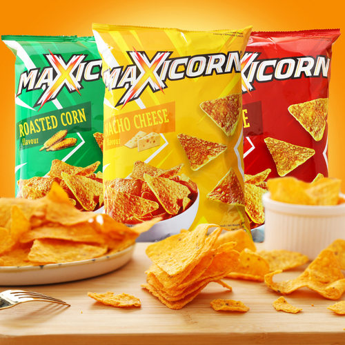 印尼Maxicorn玉米片膨化食品零食