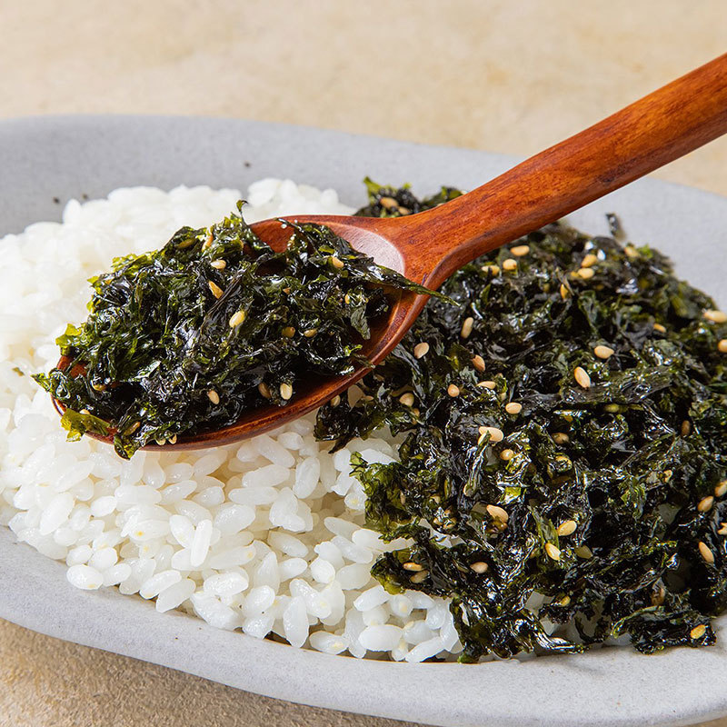 韩式风味芝麻炒海苔碎紫菜饭团寿司拌饭香脆夹心海苔即食零食两罐