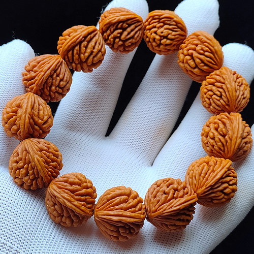 25mm桃核手串刺龙纹霸王龙佛珠