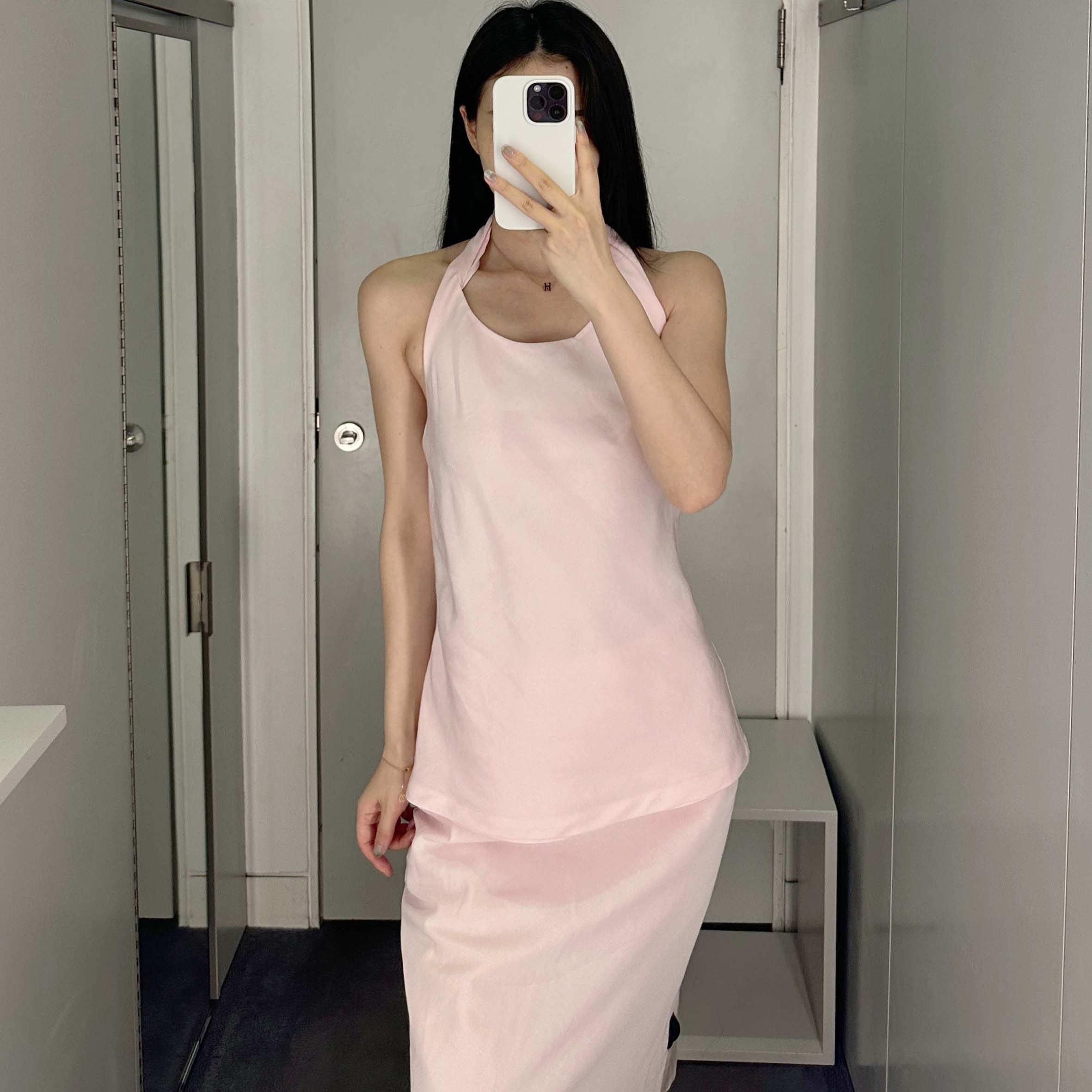 極簡COS風吊帶抹胸掛脖女裝