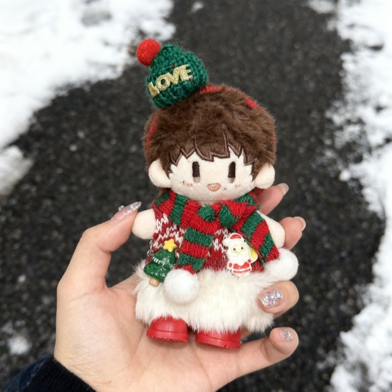 15cm周可可娃衣棉花娃娃衣服替换装深深属性可爱超萌圣诞love套装