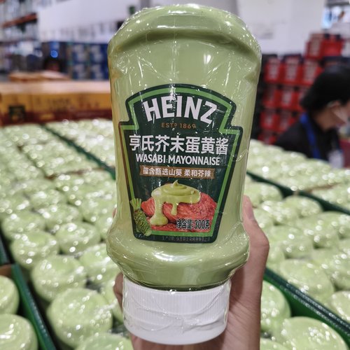 开市客代购 亨氏芥末蛋黄酱300g 三文鱼蔬菜沙拉酱汉堡薯条调味酱