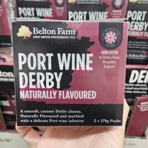 开市客代购 英国进口 波特酒德比奶酪 179g*2