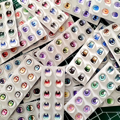 bjd二次元10mm玻璃眼片12分ob11出逃米甜可用眼片追光眼菩萨眼