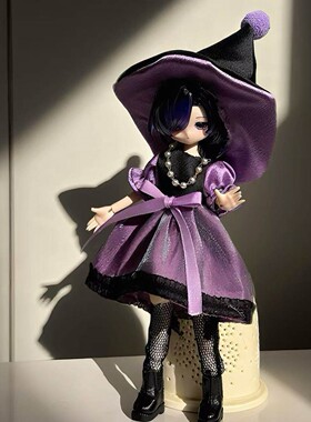 冬季毛绒娃衣8分12分ob11女仆11-17厘米甜一二三代阿巳体bjd衣服