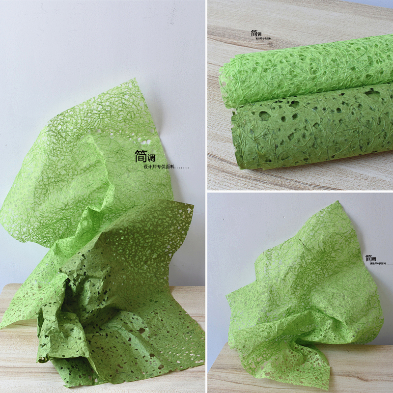 稀疏镂空网纱布料环创麻布服装