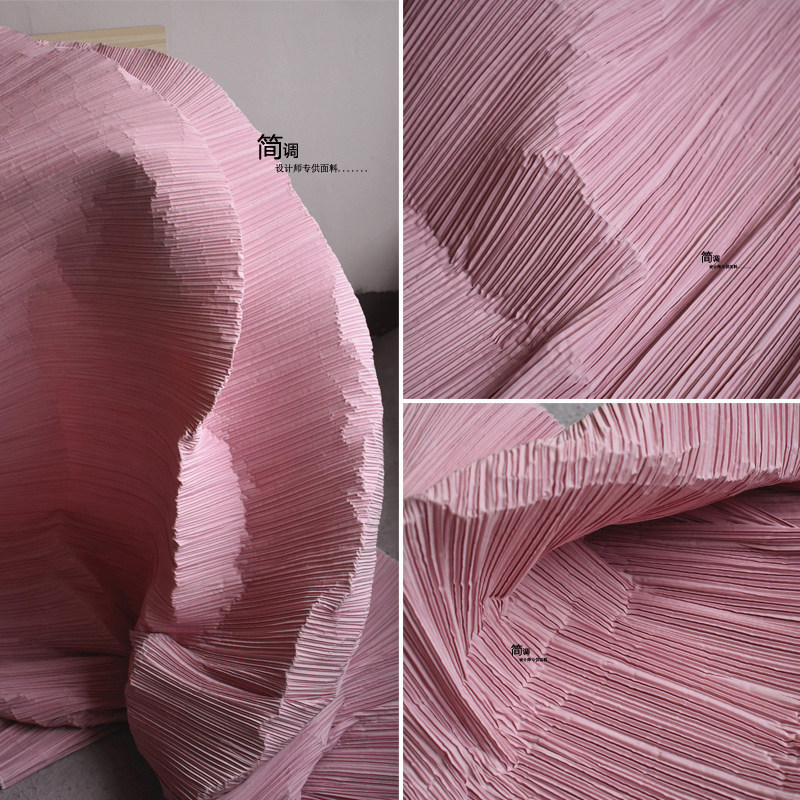 三宅一生改造材料褶皱立体风琴褶