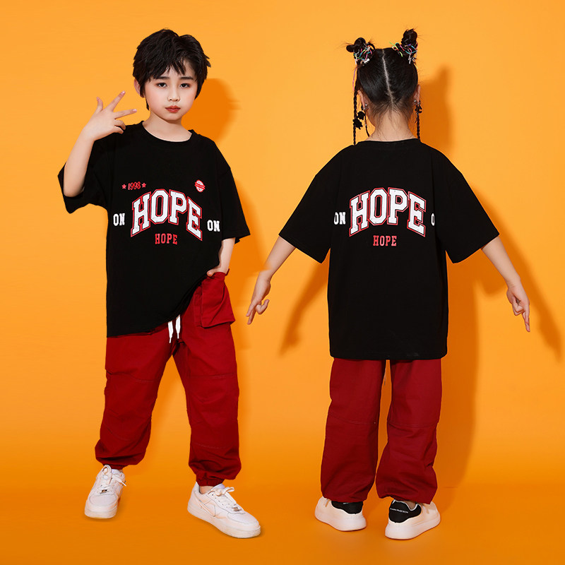 嘻哈街舞演出服女孩爵士舞服装潮酷炸街比赛服hiphop架子鼓表演服