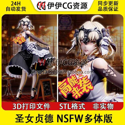 命运：冠位指定 圣女贞德+NSFW(多体版)3D打印模型stl文件手办