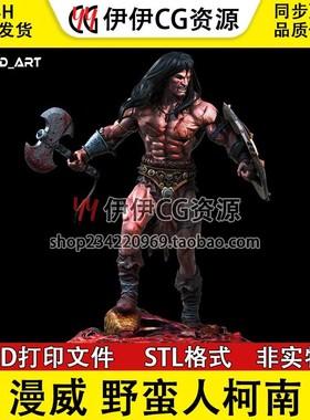 柯南Conan Barbarian《野蛮人柯南》3d打印模型stl图纸文件素材