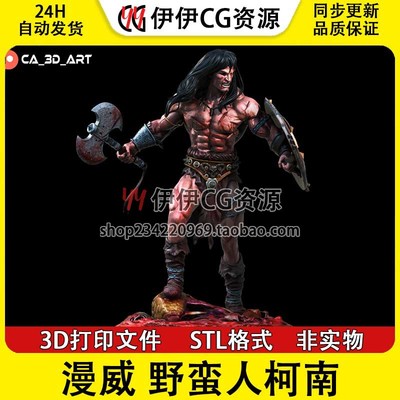 柯南Conan Barbarian《野蛮人柯南》3d打印模型stl图纸文件素材