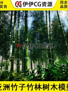 UE4虚幻5 Bamboo Asian forest 亚洲竹子竹林树木乔木植被道具