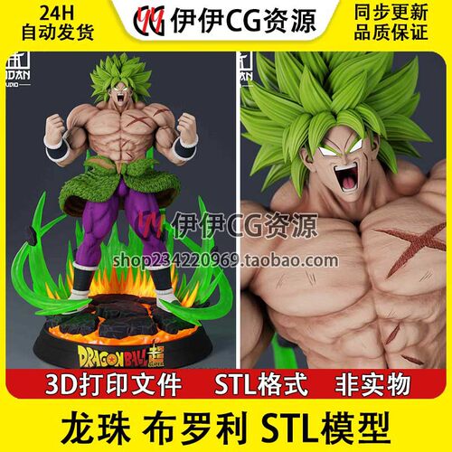 【3d打印文件】赛亚人布罗利Broly《龙珠超》分件stl图纸手办素材