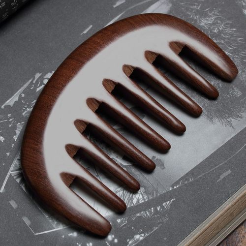 头部经络梳天然檀木按摩防大号