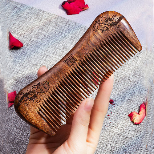 梳子正品檀香檀木静电防男女直发