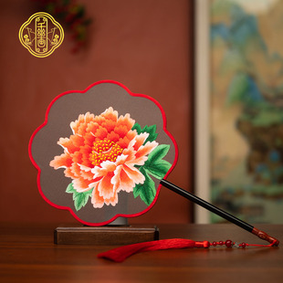 千丝画非遗苏绣双面绣团扇古风汉服道具中国风舞蹈扇苏州伴手礼品