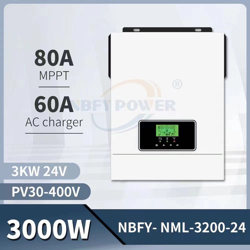 3KVA 3000W MPPT 80A 24V Off grid solar inverter
