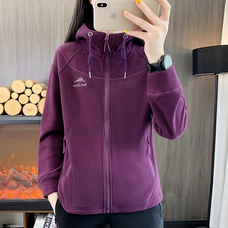 抓绒衣外套女户外加厚摇粒绒卫衣