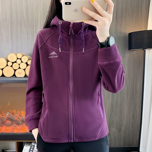 抓绒衣外套女户外加厚摇粒绒卫衣