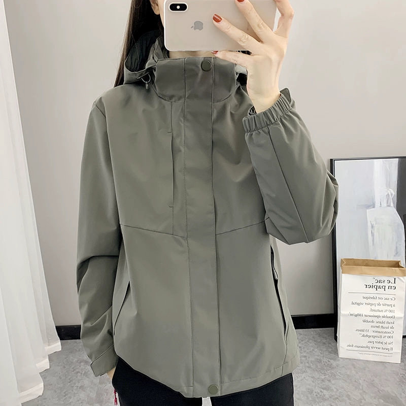 冲锋衣女情侣三合一可拆卸加绒加厚防水外套男冬季爬山徒步登山服