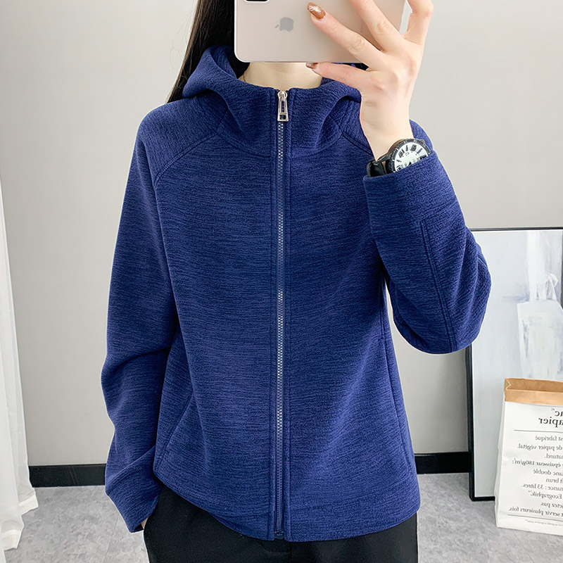 抓绒衣女秋冬保暖摇粒绒夹克开衫