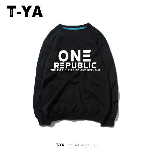 OneRepublic共和时代乐队圆领卫衣加绒长袖T恤宽松青少年外套定制