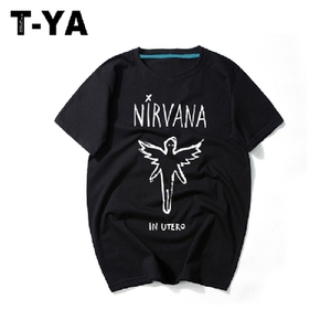 科特柯本 NIRVANA In Utero 涅槃 母体 Grunge 摇滚短袖T恤 男女T