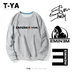 埃米纳姆Eminem Slim Shady痞子阿姆签名连帽卫衣外套衣服新专T恤