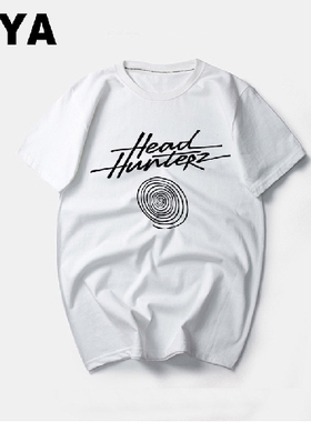 Headhunterz猎头者潮牌T恤Hardstyle DJ欧美高街宽松纯棉圆领短袖