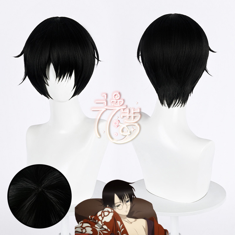 漫萝 灵异事件簿 四月一日君寻cos假发 新八白泽cosplay假发