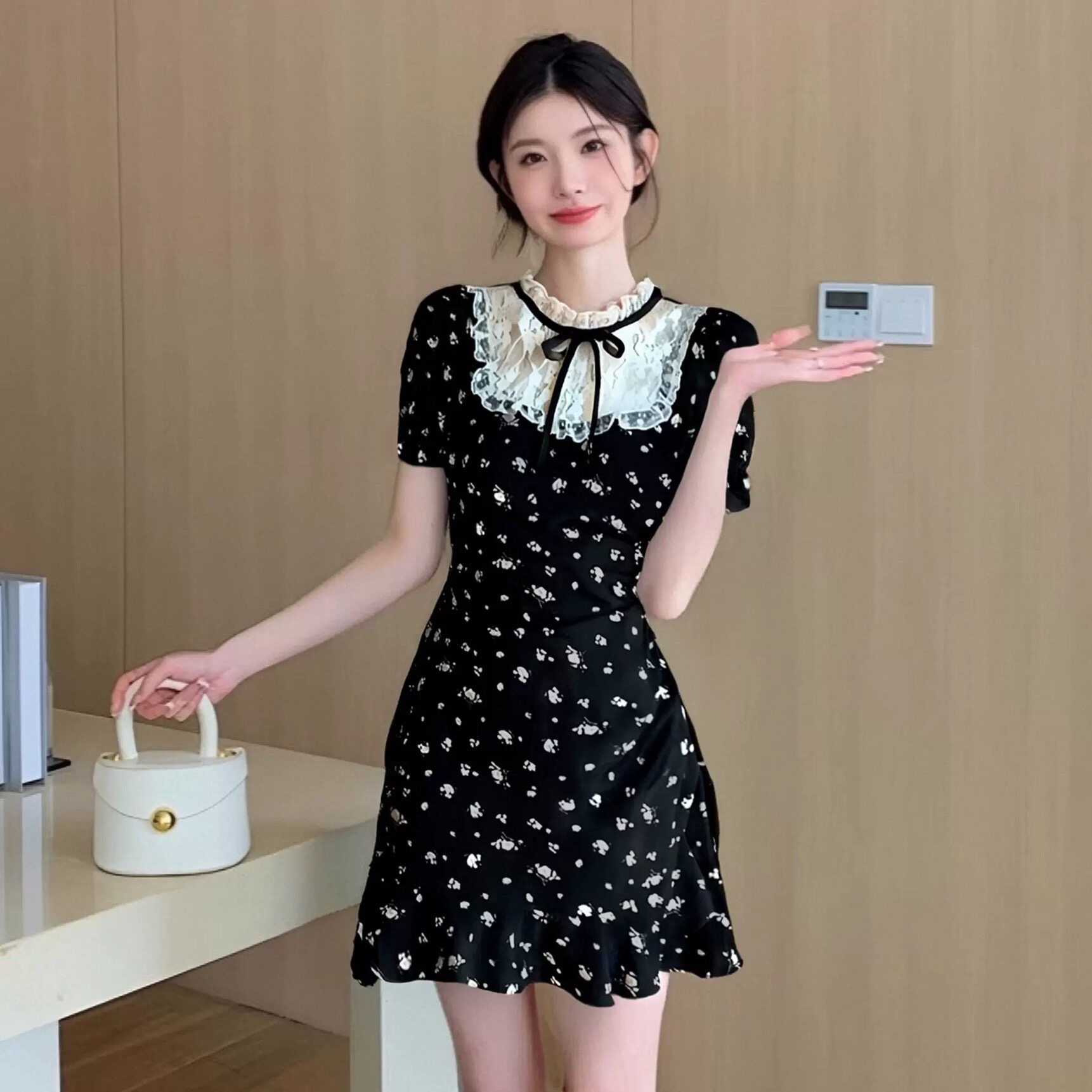 法式千金风碎花连衣裙女2026连衣裙
