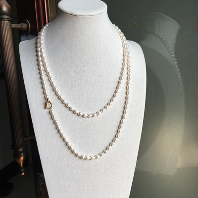 天然淡水珍珠小众长款百搭项链